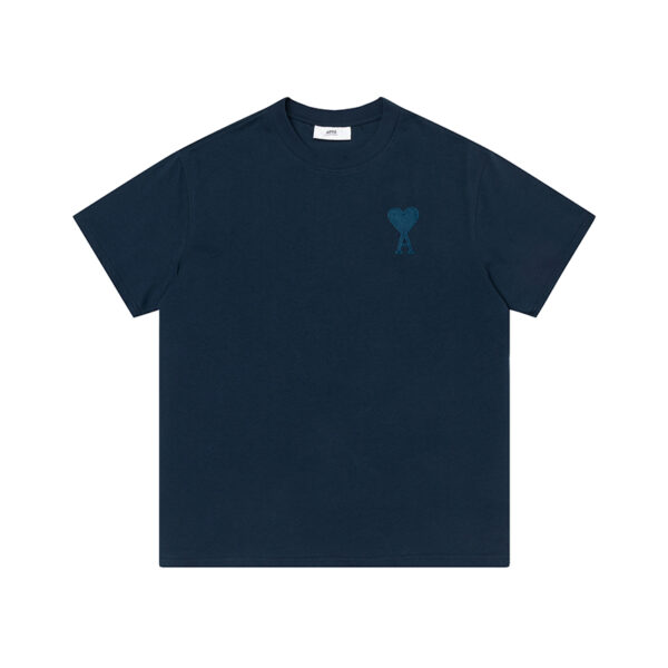 Tonal Ami De Coeur T-Shirt-Dark Blue - Image 3