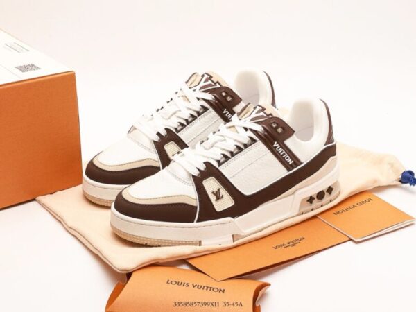 Louis Vuitton Trainer Low Brown/White - Image 7
