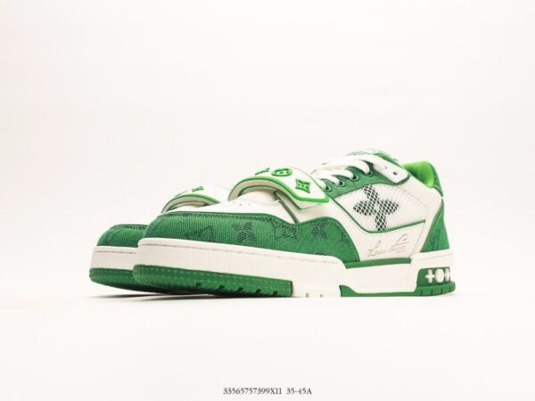 Louis Vuitton Trainer Green/White - Image 4