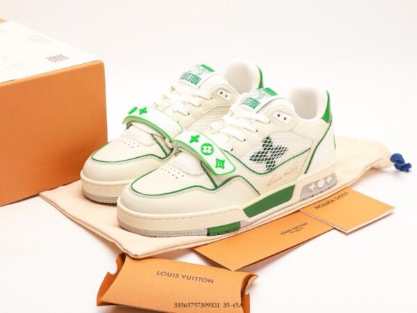 Louis Vuitton Trainer Cream/Green - Image 7