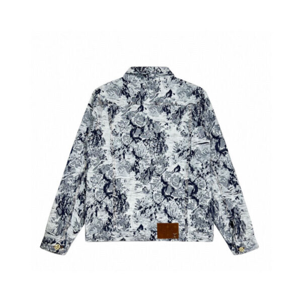 LV Floral Denim Jacket - Image 2