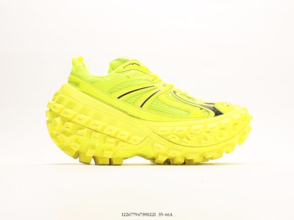 Balenciaga Bouncer Sneaker in Fluo Yellow - Image 2