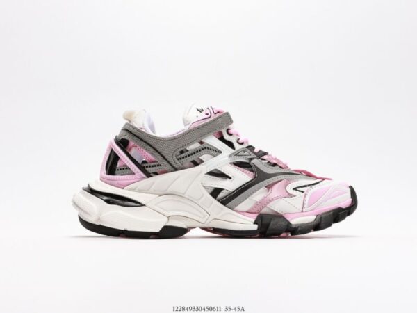 60mm Track 2.0 Faux Leather White/Pink - Image 2