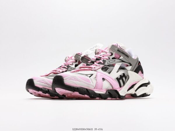 60mm Track 2.0 Faux Leather White/Pink - Image 5
