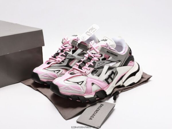 60mm Track 2.0 Faux Leather White/Pink - Image 7