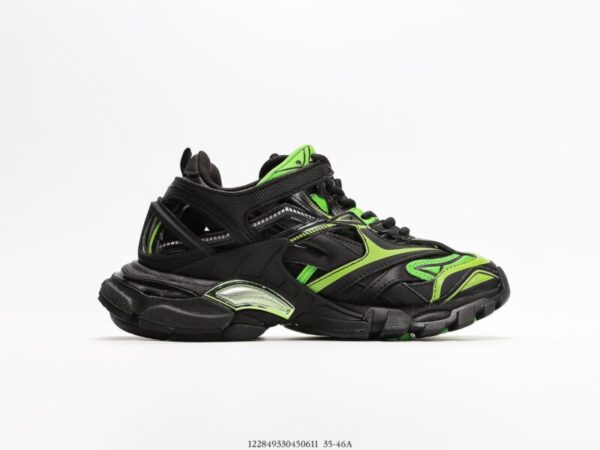 60mm Track 2.0 Faux Leather Black/Green - Image 2