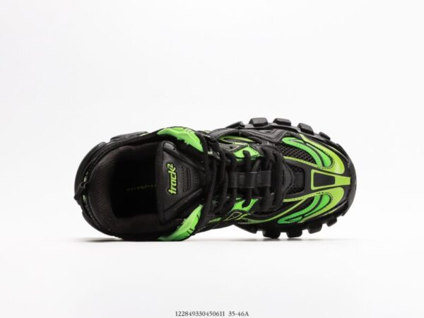 60mm Track 2.0 Faux Leather Black/Green - Image 3