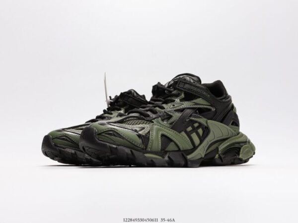 60mm Track 2.0 Faux Leather Green/Black - Image 5