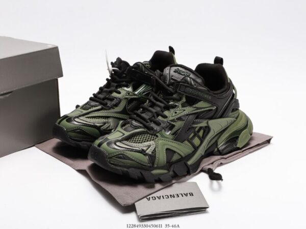 60mm Track 2.0 Faux Leather Green/Black - Image 7