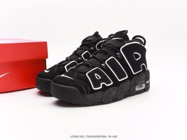 Nike Air More Uptempo Black/White - Image 7