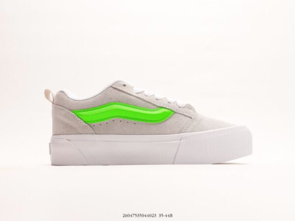 Vans Knu Skool Grey/Neon - Image 2
