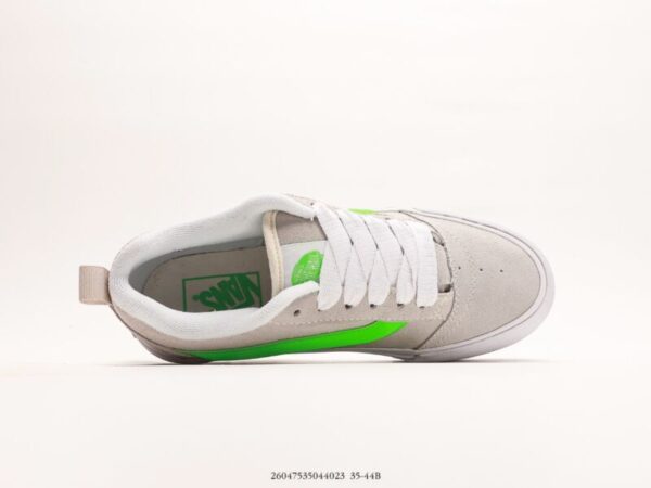 Vans Knu Skool Grey/Neon - Image 3