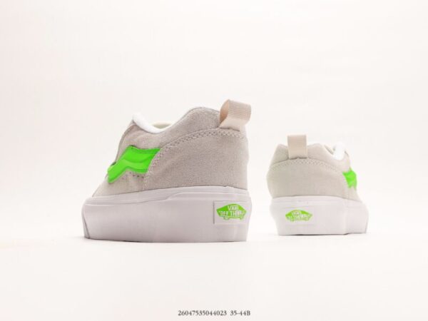 Vans Knu Skool Grey/Neon - Image 5
