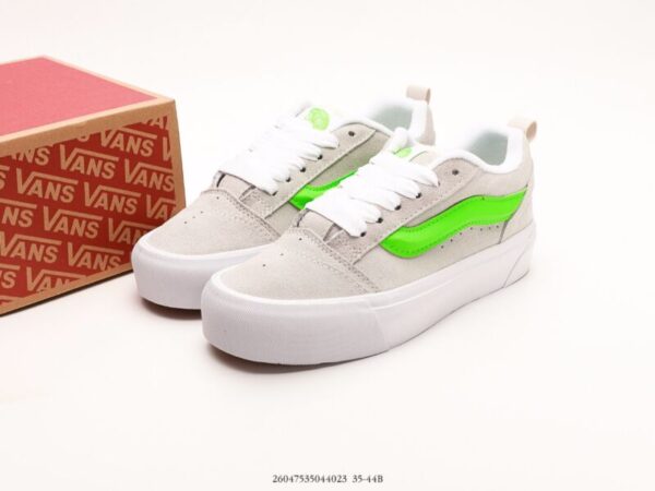 Vans Knu Skool Grey/Neon - Image 6