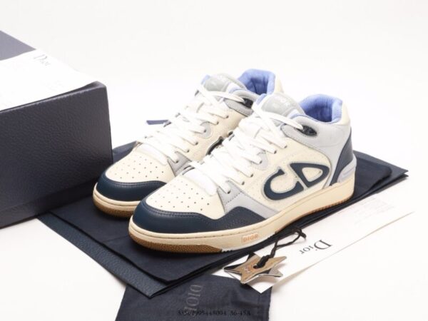 Dior B57 Mid Top Blue/Cream - Image 2
