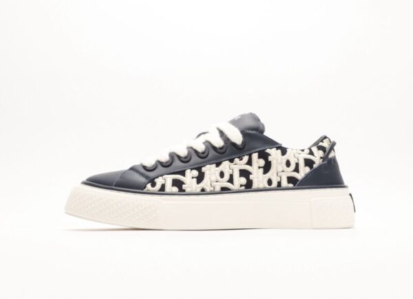 Dior B33 Oblique Navy Blue Smooth Calfskin
