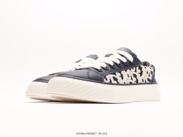 Dior B33 Oblique Navy Blue Smooth Calfskin - Image 6