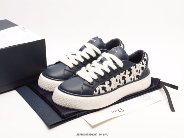 Dior B33 Oblique Navy Blue Smooth Calfskin - Image 7