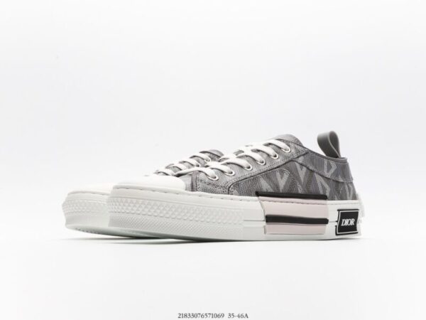 Dior B23 Low Tops Grey Diamond - Image 5