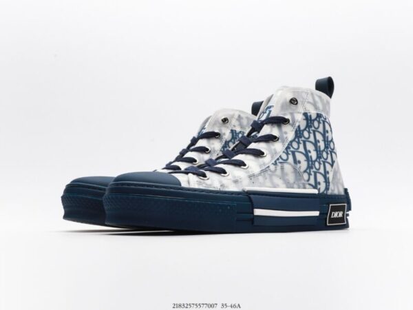 Dior B23 High Tops Oblique Blue - Image 5