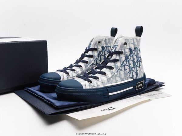 Dior B23 High Tops Oblique Blue - Image 7