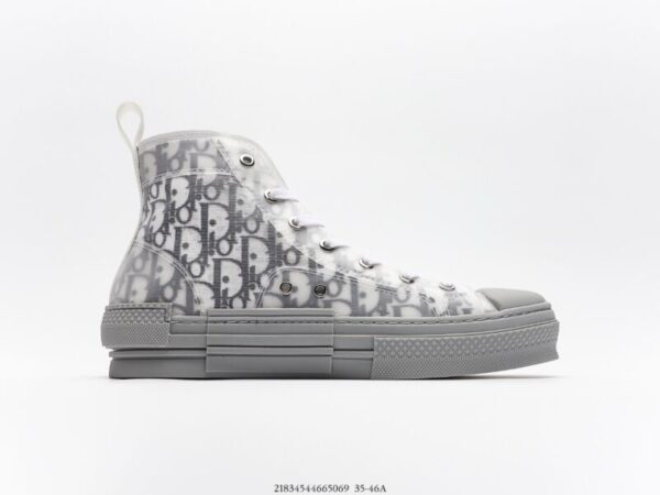 Dior B23 High Top Oblique White/Navy Blue - Image 2