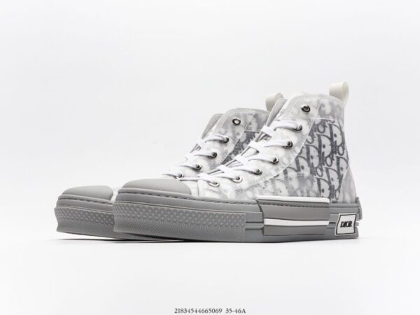 Dior B23 High Top Oblique White/Navy Blue - Image 5