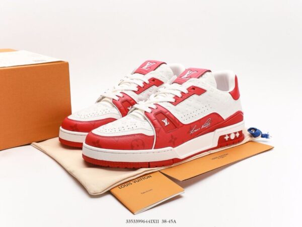 Louis Vuitton Trainer Damier Red - Image 7