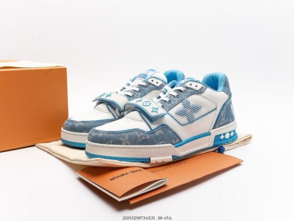 Louis Vuitton Trainer Monogram Denim - Image 7