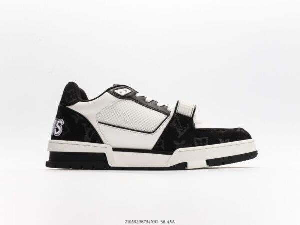 Louis Vuitton Trainer Black Monogram Denim - Image 5