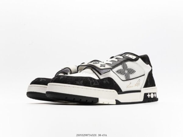Louis Vuitton Trainer Black Monogram Denim - Image 2