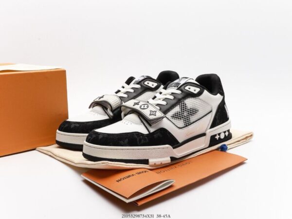 Louis Vuitton Trainer Black Monogram Denim - Image 8