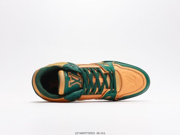 Louis Vuitton Trainer Green/Orange - Image 3
