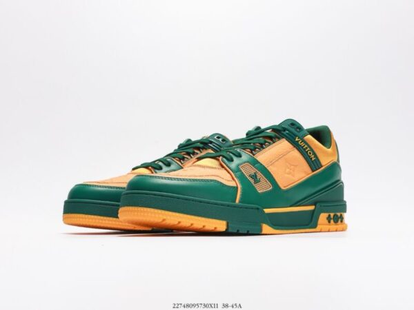 Louis Vuitton Trainer Green/Orange - Image 5