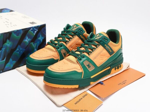 Louis Vuitton Trainer Green/Orange - Image 7