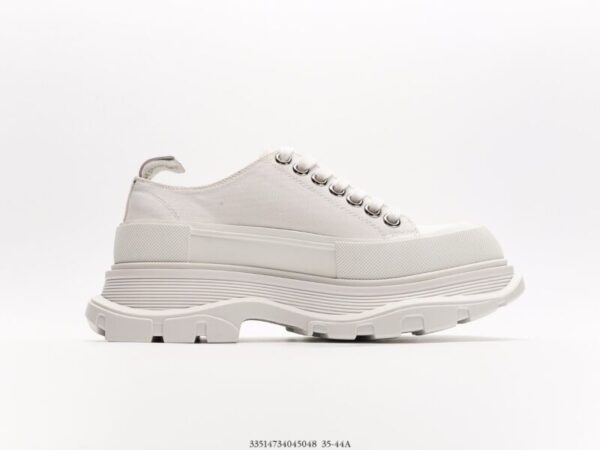 Alexander McQueen Tread Slick Low Lace Up Graffiti White - Image 2