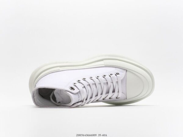 Alexander McQueen Tread Slick Lace Up Boot White - Image 3