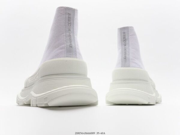 Alexander McQueen Tread Slick Lace Up Boot White - Image 6