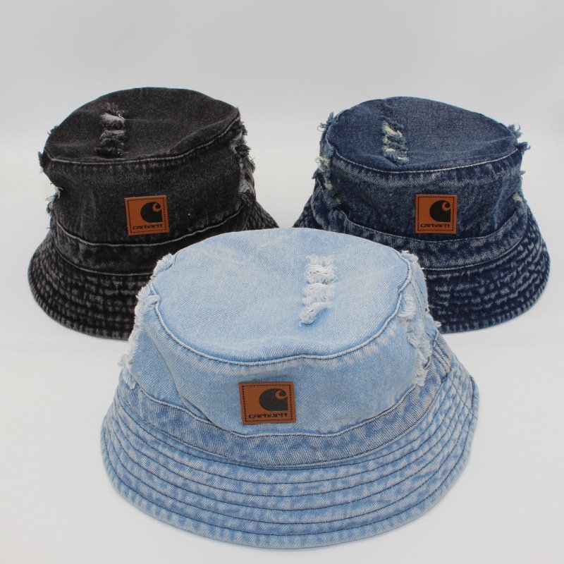 Distressed Denim Carhartt Bucket Hats
